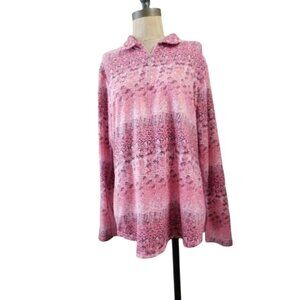 Bette & Court Size L Large Long Sleeve Golf Tennis Active Sporty Top